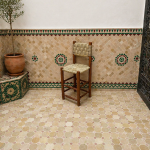 Handwoven Palm Leaf Bar Stool handcrafted from solid wood with a natural woven palm leaf seat