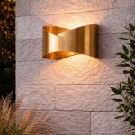 Moderner Messing-Wandleuchte – Up & Down Light (Twist-Design)