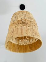 Handgeflochtene marokkanische Raffia-Pendelleuchte – mehrstufige Deckenlampe – Bild 2