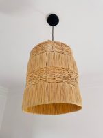 Handgeflochtene marokkanische Raffia-Pendelleuchte – mehrstufige Deckenlampe – Bild 3