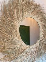 Runder marokkanischer Stroh-Spiegel – handgeflochtener Paille-Wandspiegel – Bild 4