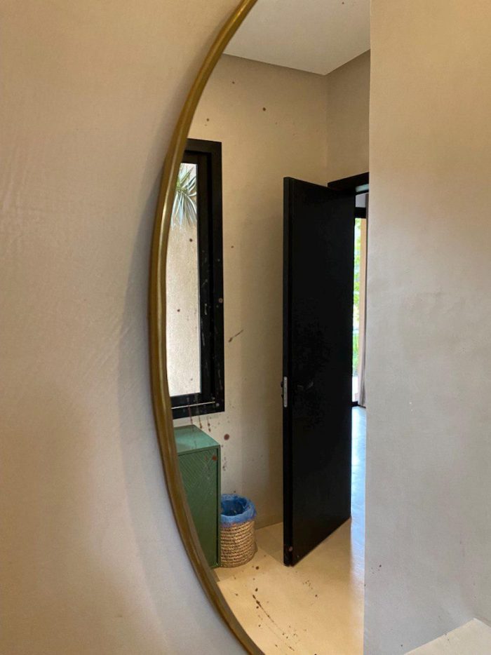 Handgefertigter marokkanischer Herz-Wandspiegel aus Messing – Wanddeko – Bild 4