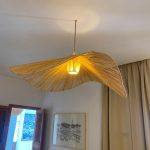 Handgefertigte Raffia-Pendelleuchte – marokkanischer Parasol-Lampenschirm
