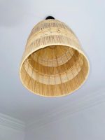 Handgeflochtene marokkanische Raffia-Pendelleuchte – mehrstufige Deckenlampe – Bild 4