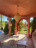 Handgefertigte Raffia-Pendelleuchte – marokkanische Hängelampe – Bild 2