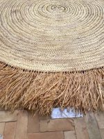Runder Raffia Teppich – Handgeflochtener Naturfaser Teppich, Boho & Coastal – Bild 6