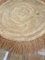 Runder Raffia Teppich – Handgeflochtener Naturfaser Teppich, Boho & Coastal – Bild 7