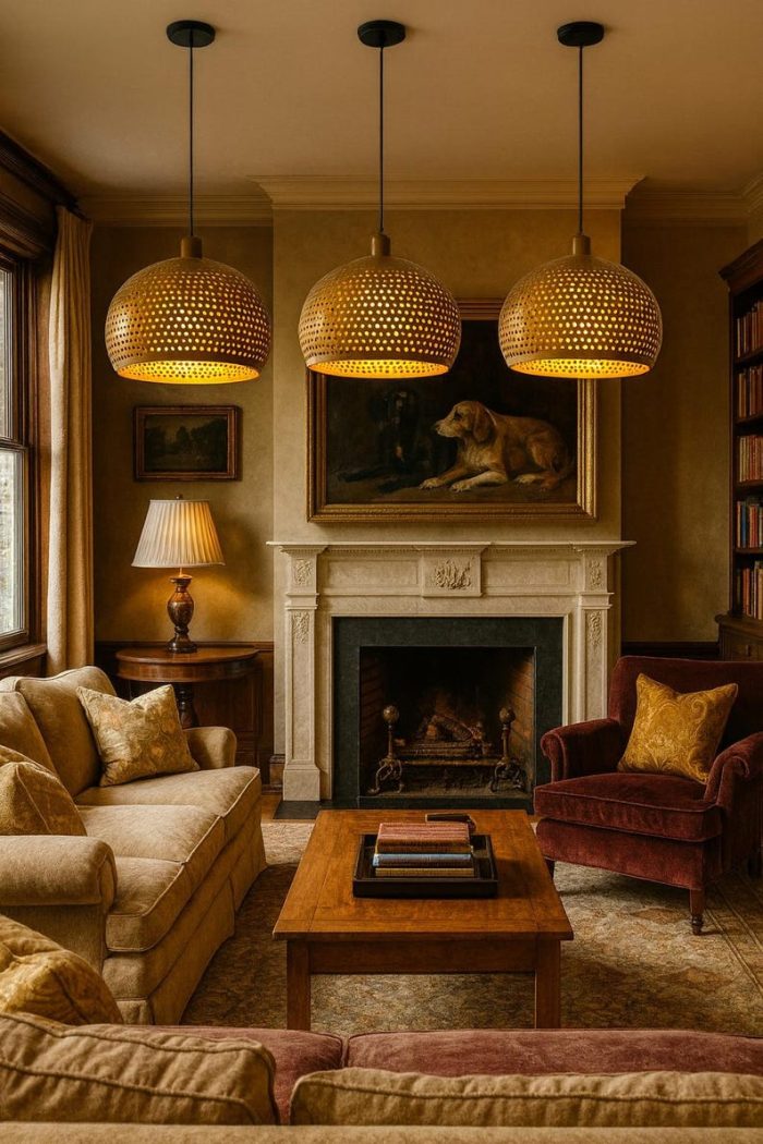 Handgefertigte Oxidierte Kupfer Dome Pendelleuchte – Vintage Look, Warmes Licht – Bild 3