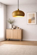 Handgefertigte Oxidierte Kupfer Dome Pendelleuchte – Vintage Look, Warmes Licht – Bild 5