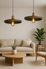 Handgefertigte Gealterte Kupfer Dome Pendelleuchte – Patina Look, Schnelle Lieferung – Bild 2