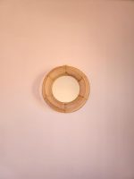 Marokkanischer Raffia-Spiegel – runder handgeflochtener Wandspiegel – Bild 5