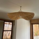 Handgefertigte Raffia-Pendelleuchte – marokkanischer Parasol-Lampenschirm
