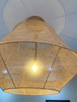 Marokkanische sechseckige Pendelleuchte – große handgeflochtene Deckenlampe – Bild 10