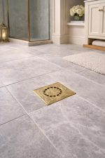 Handgefertigte Messing-Bodenablaufabdeckung – Dekoratives Quadratisches Duschablaufgitter – Bild 4