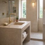 Gebürstete Messing-Waschtischarmatur – Moderne Einhebel-Mischbatterie – Bild 2