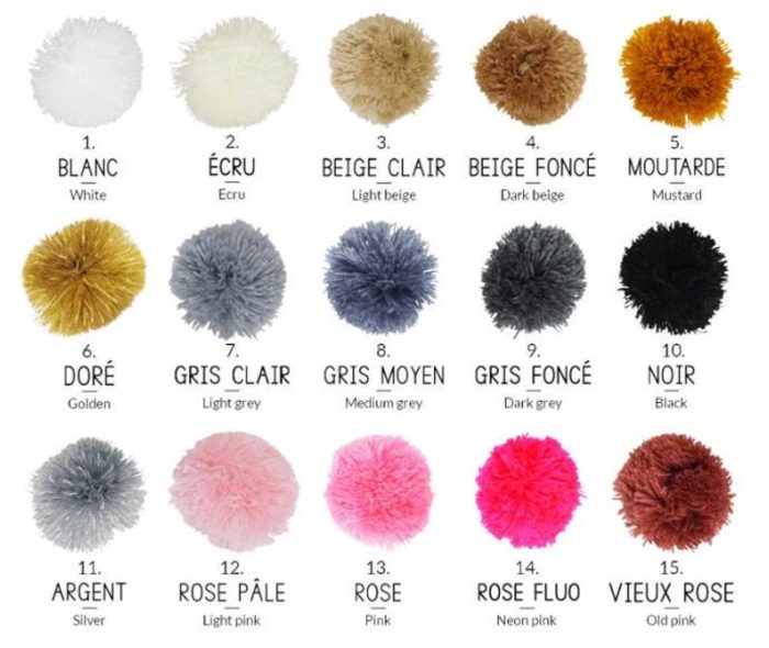 Geflochtener Wäschekorb mit Pompons – Boho Aufbewahrungskorb – Bild 4