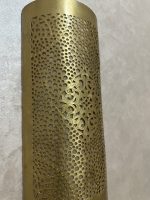 Handmade diamond medallion brass wall sconce with intricate perforated pattern and warm decorative up-and-down lighting.