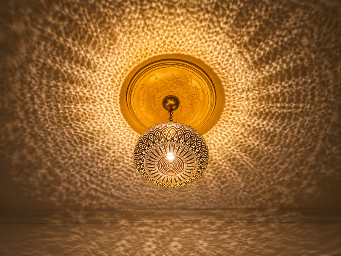 Brass chandelier handmade Moroccan pendant ceiling light