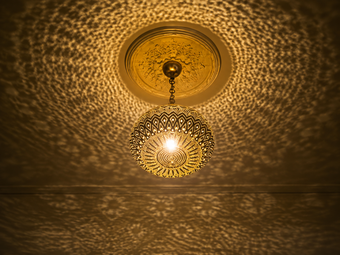 Brass chandelier handmade Moroccan pendant ceiling light