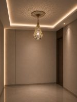 Teardrop Moroccan Brass Pendant Light handmade pierced brass hanging lamp casting decorative ceiling shadows